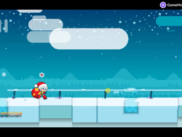 Santa Girl Running